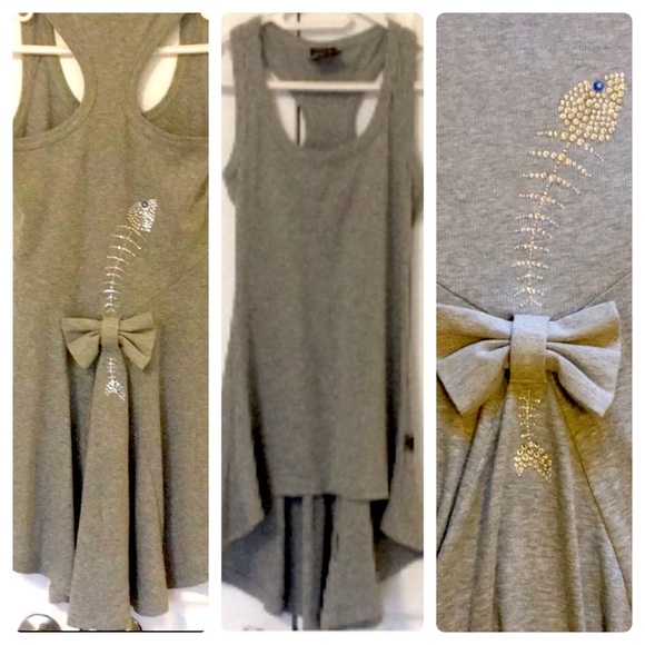 Racer Back High-Low Sequins Top - Made in Greece* - Picture 6 of 17